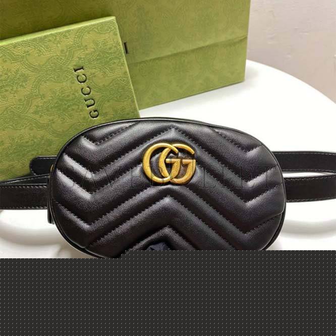 G*u*i marmont quilted leather belt bag 476434 (18*11*5cm)